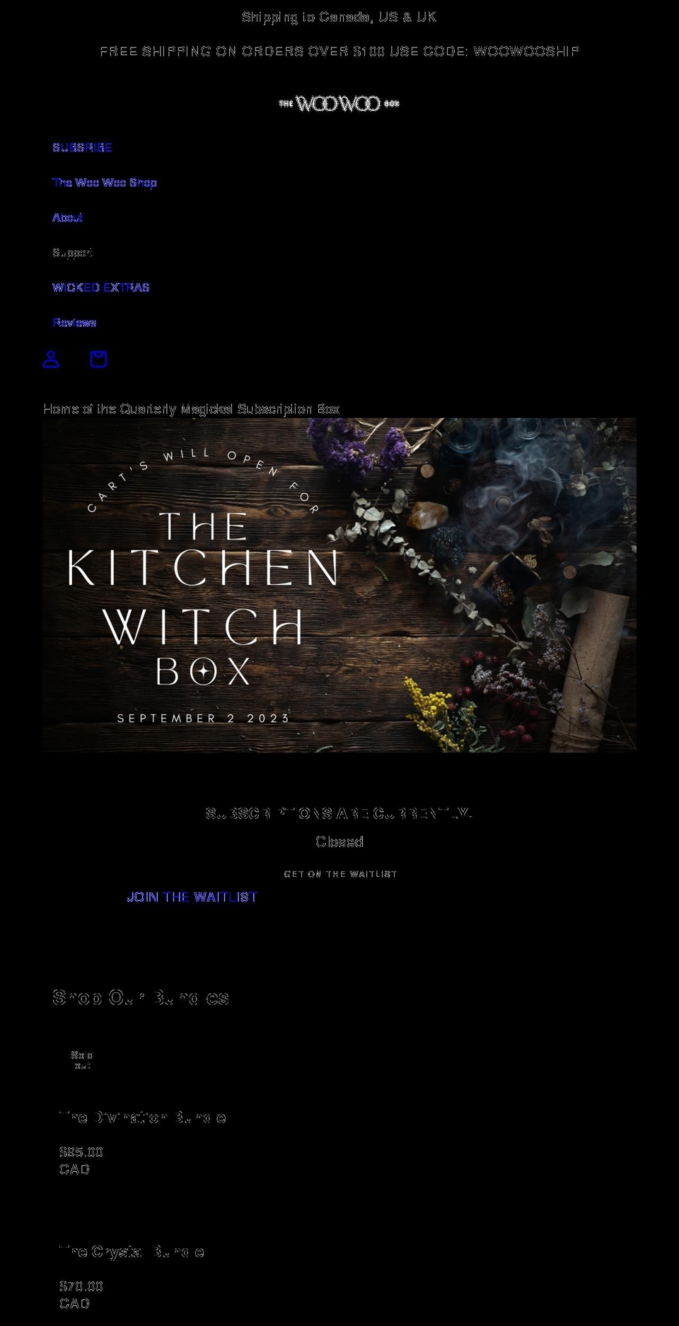 thewoowoobox.com shopify website screenshot