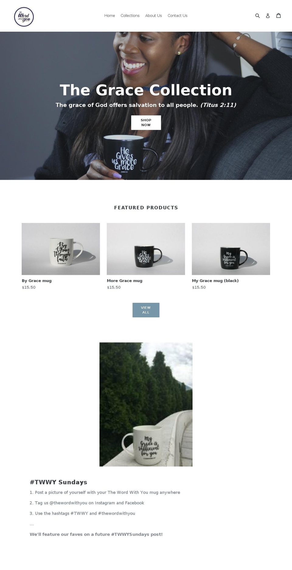 thewordwithyou.com — Shopify storefront screenshot