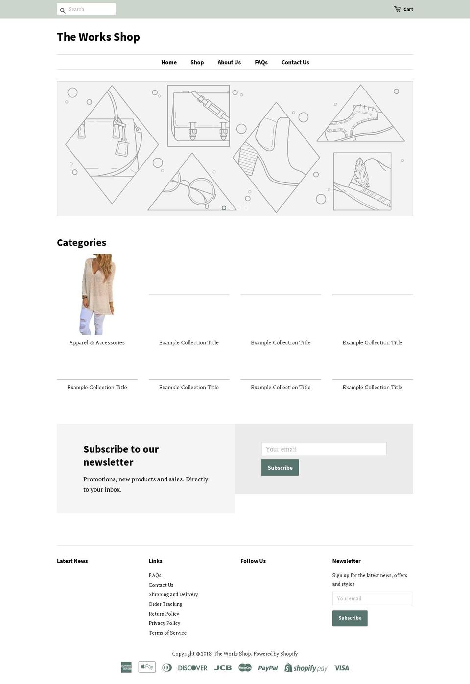 theworks-shop.com — Shopify storefront screenshot