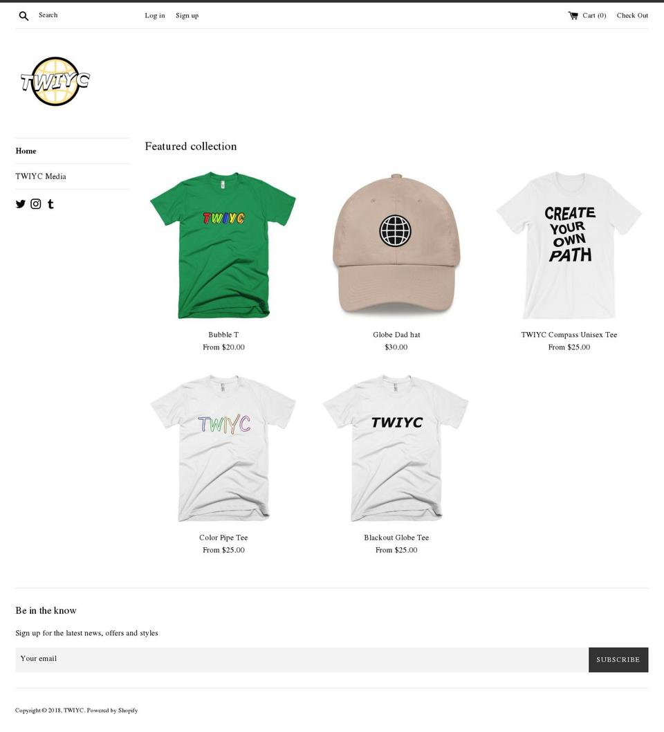 theworldisyourcanvas.com shopify website screenshot