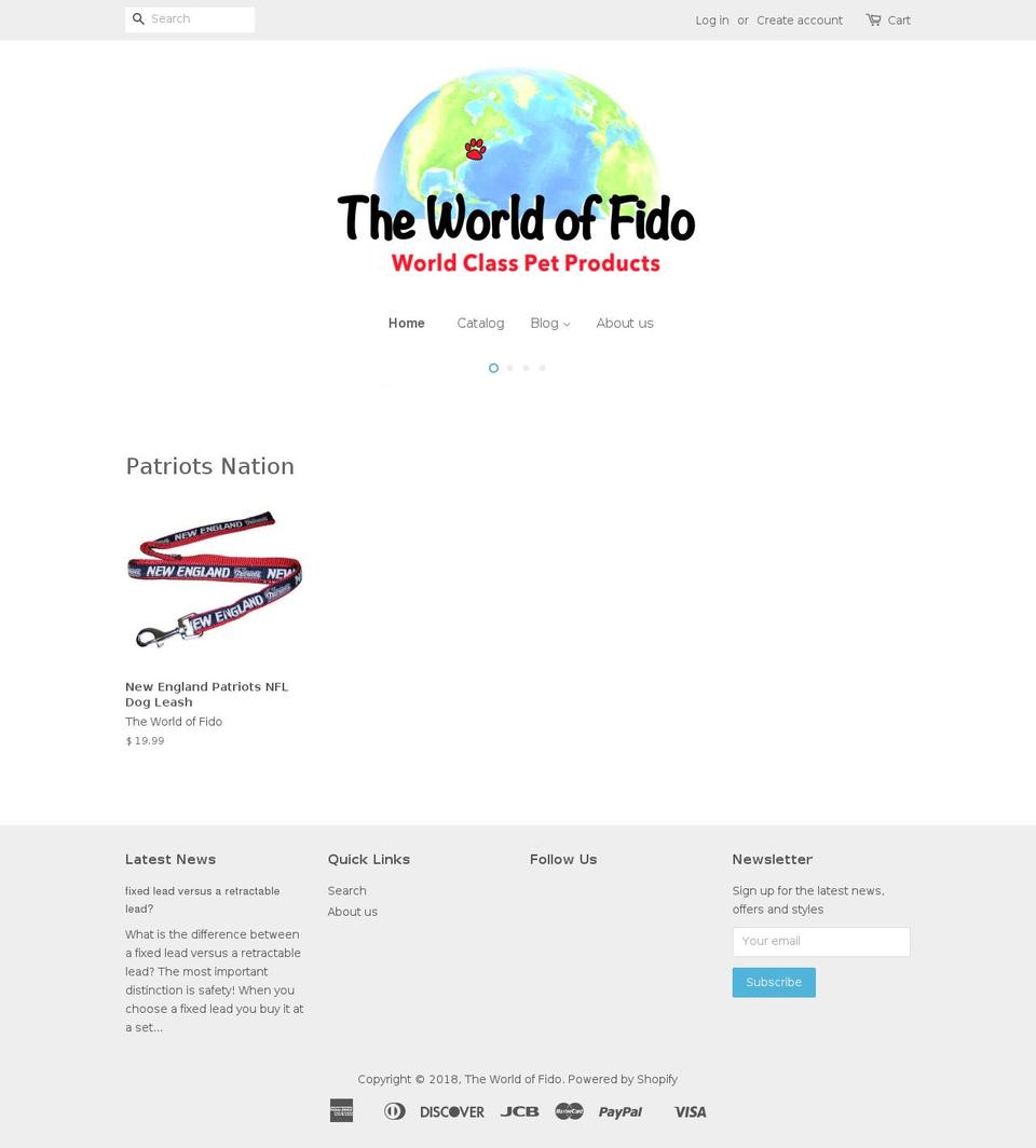 theworldoffido.com shopify website screenshot