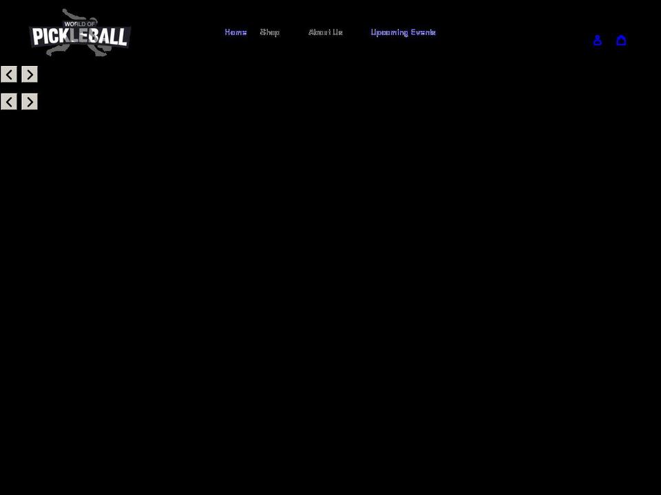 theworldofpickleball.com shopify website screenshot