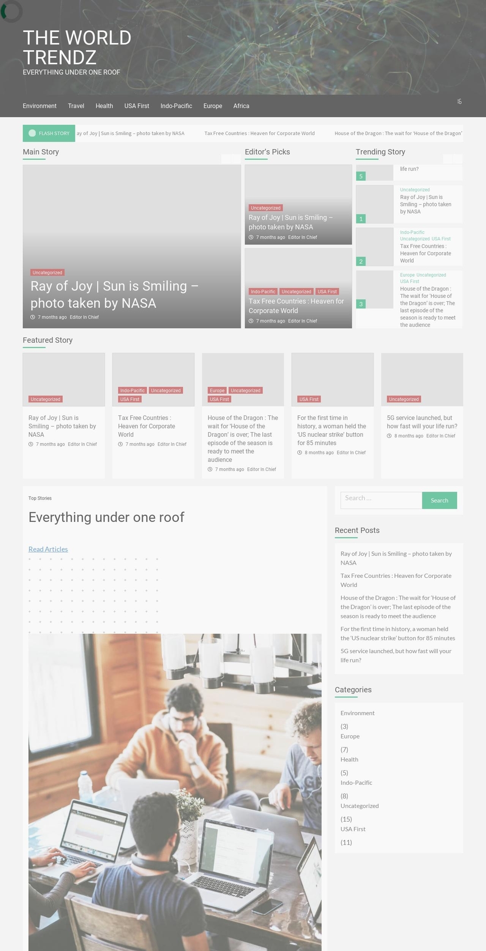 theworldtrendz.com — Shopify storefront screenshot
