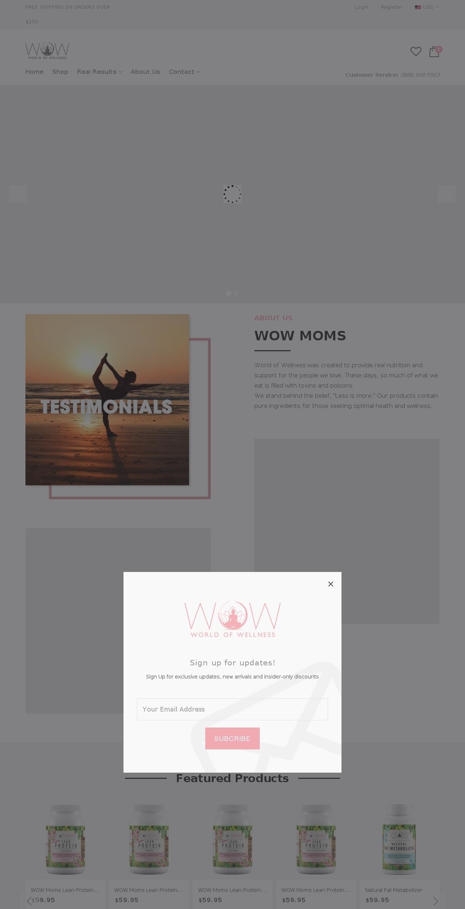 thewowmoms.com shopify website screenshot
