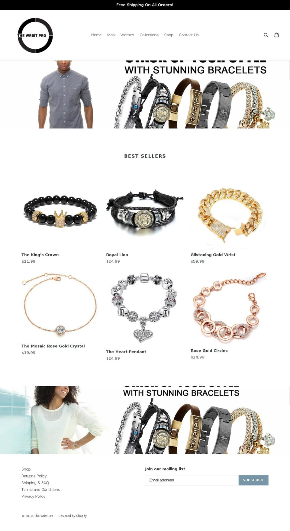 thewristpro.com — Shopify storefront screenshot