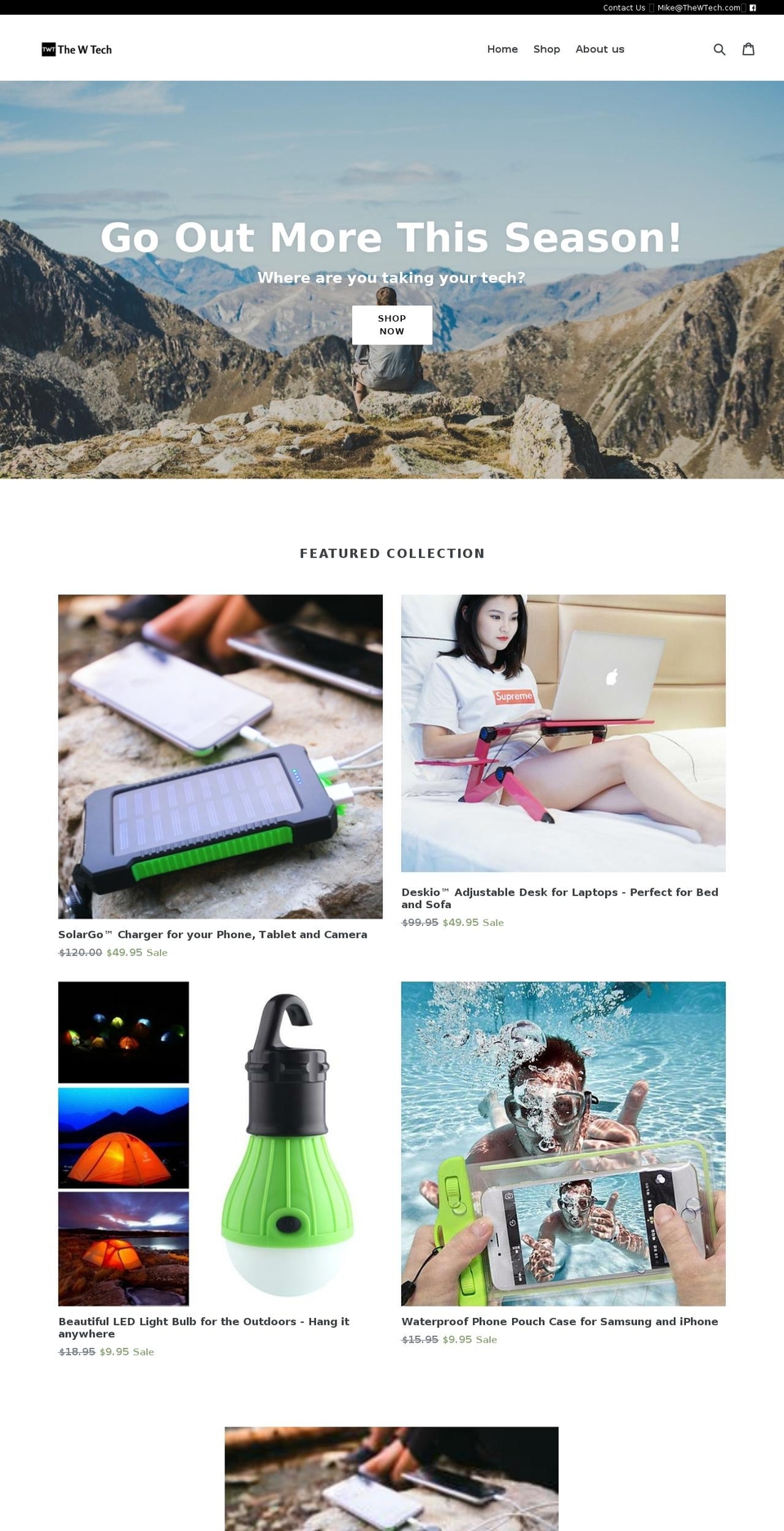 thewtech.com shopify website screenshot