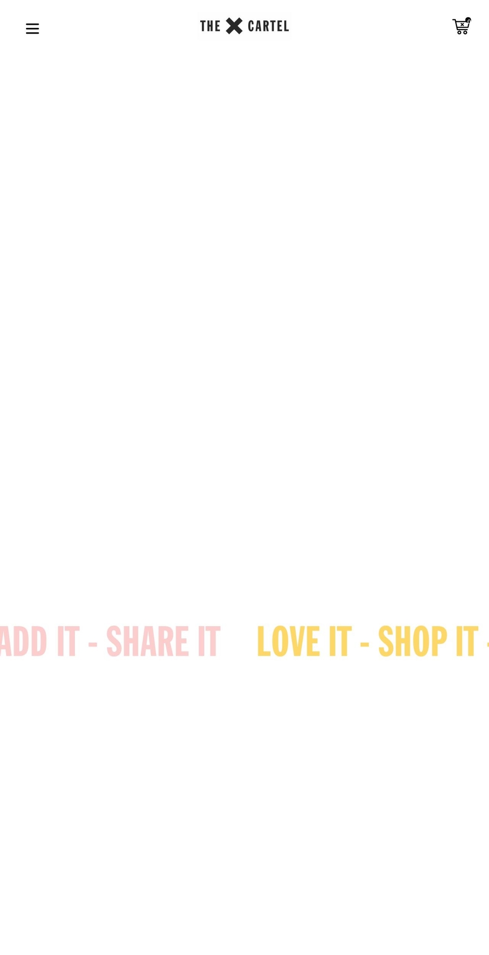 thexcartel.com shopify website screenshot