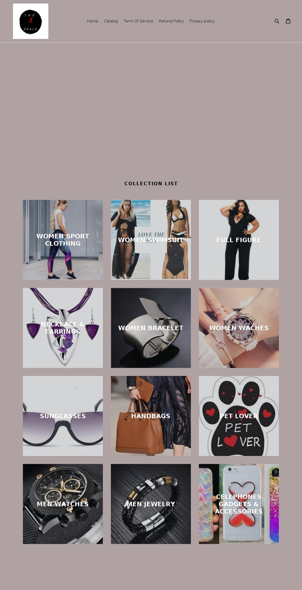 thexdeals.com — Shopify storefront screenshot