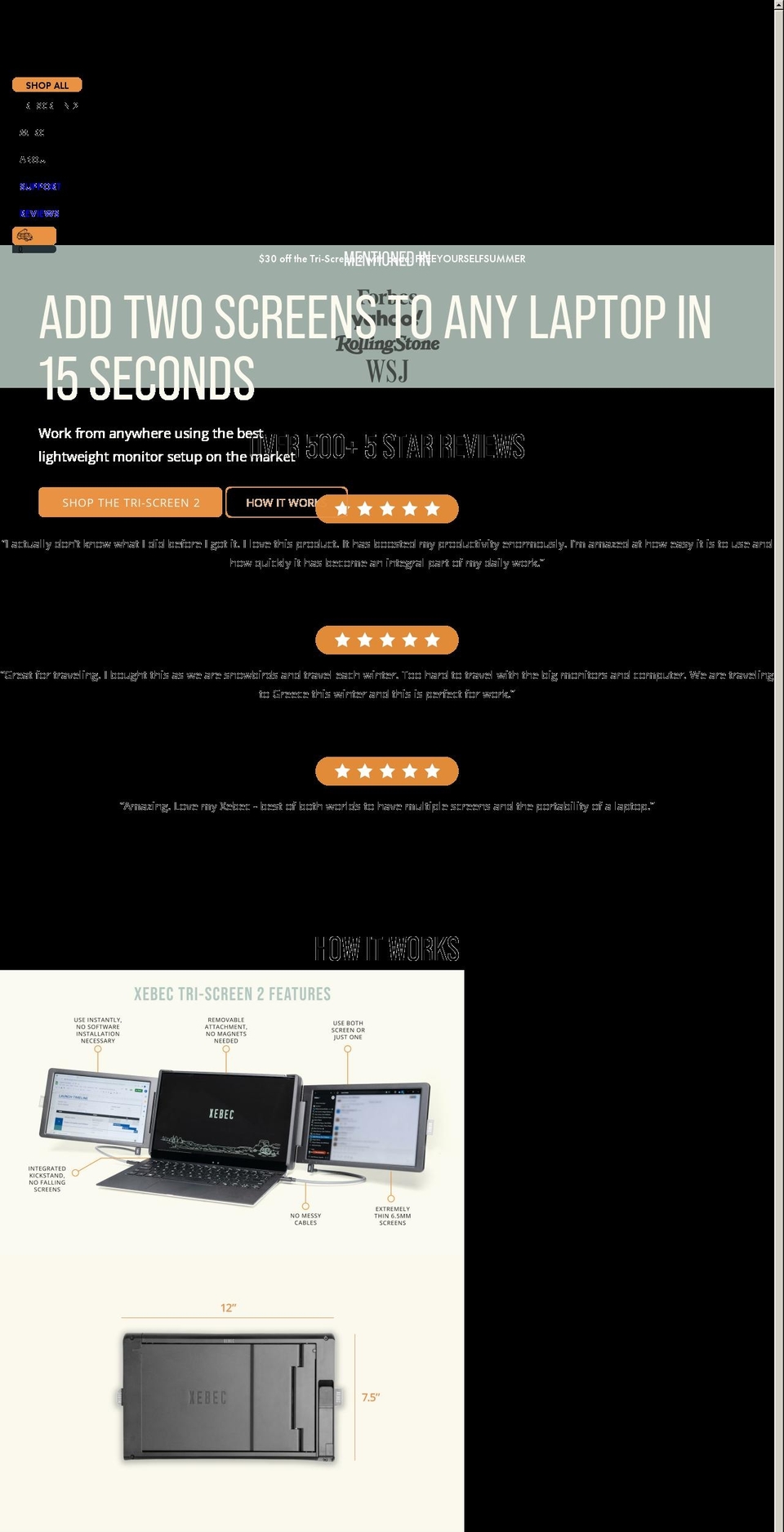 thexebec.com shopify website screenshot