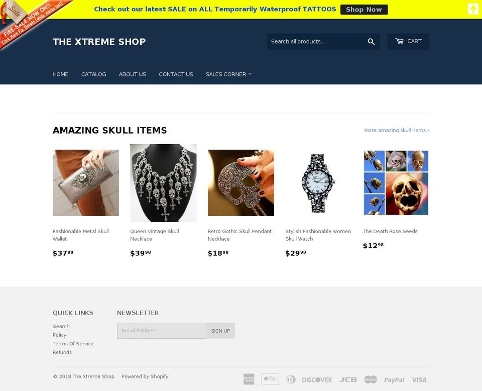 thextremeshop.com — Shopify storefront screenshot