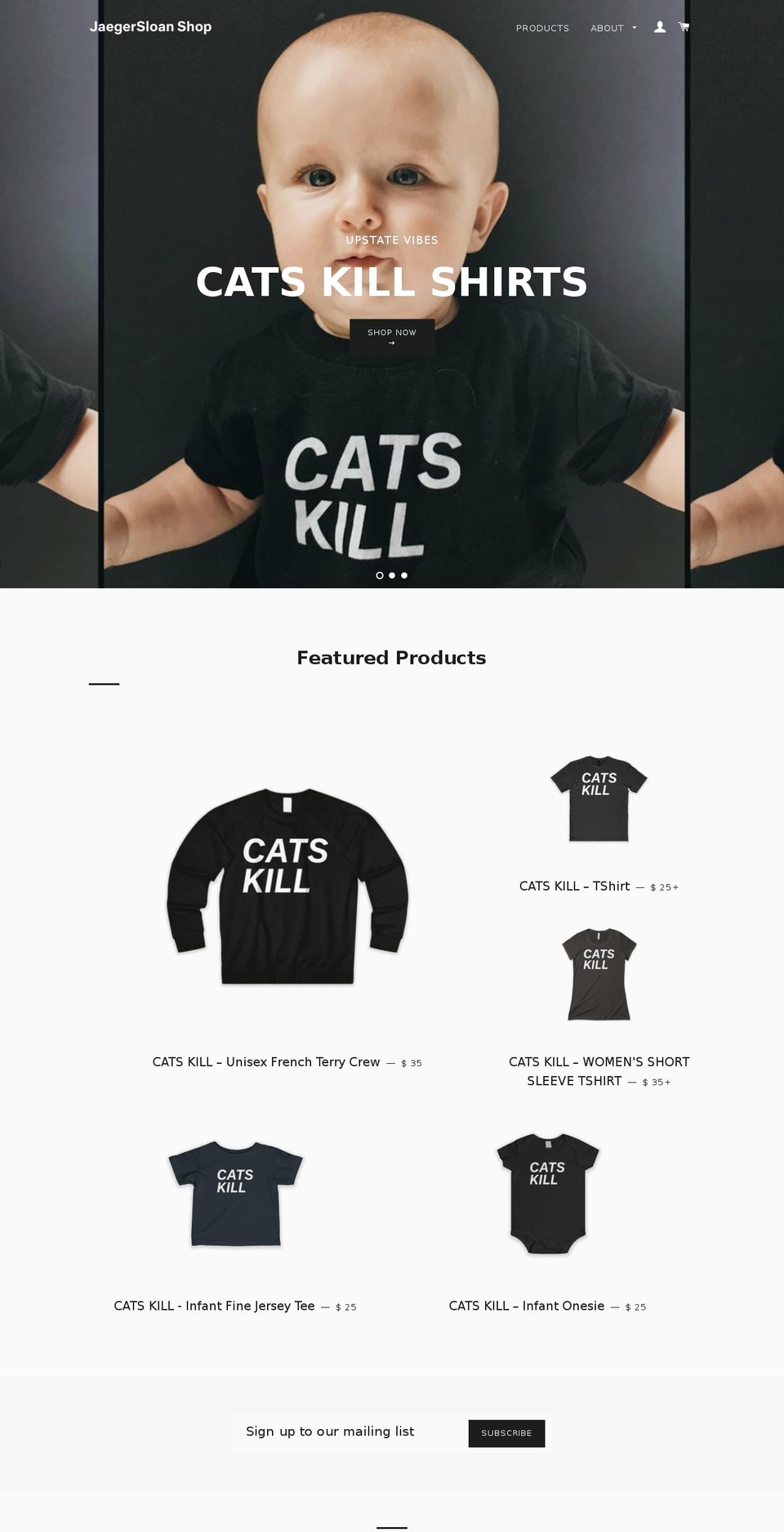 theyearisnew.com — Shopify storefront screenshot