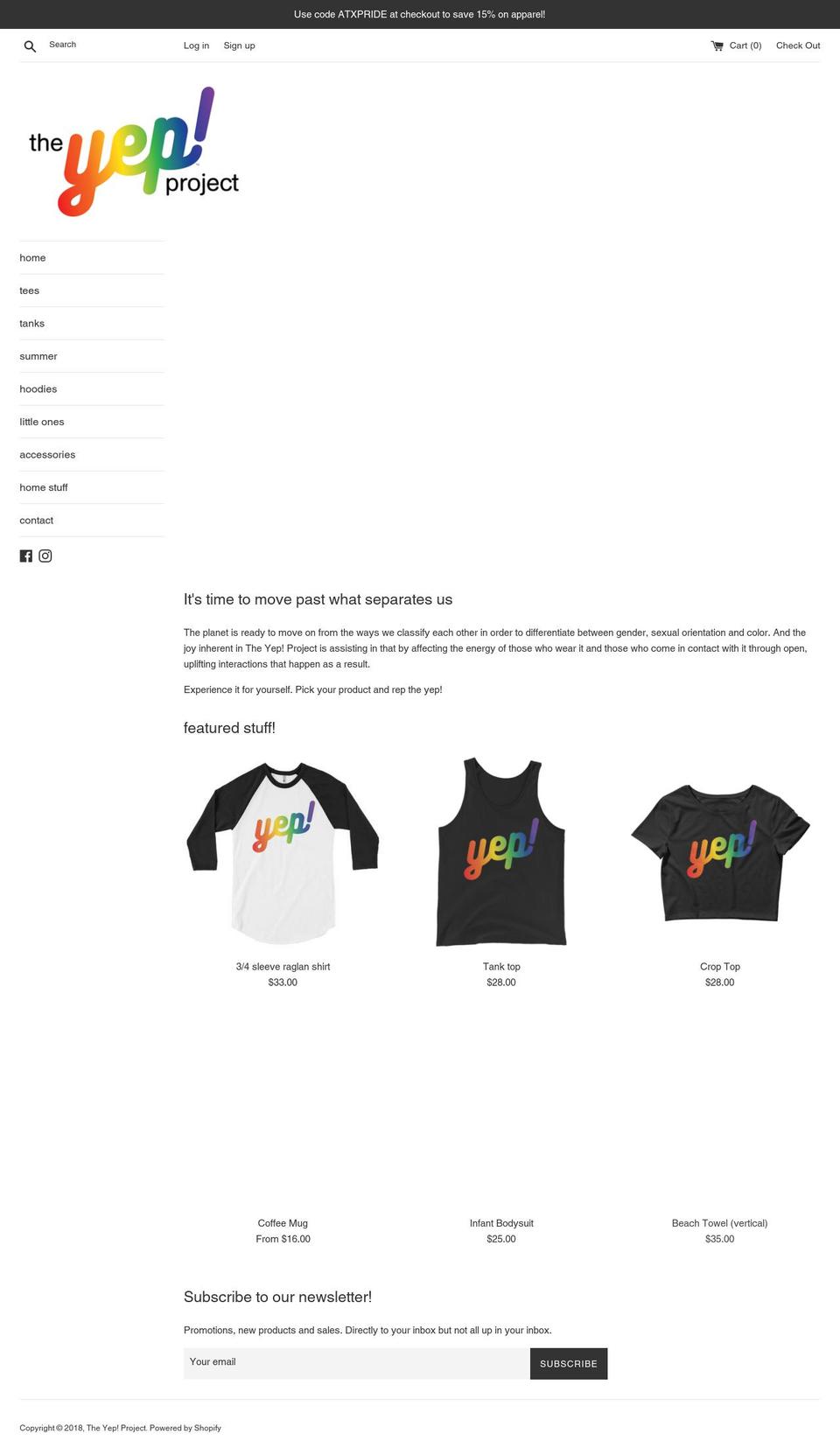 theyepstore.com — Shopify storefront screenshot