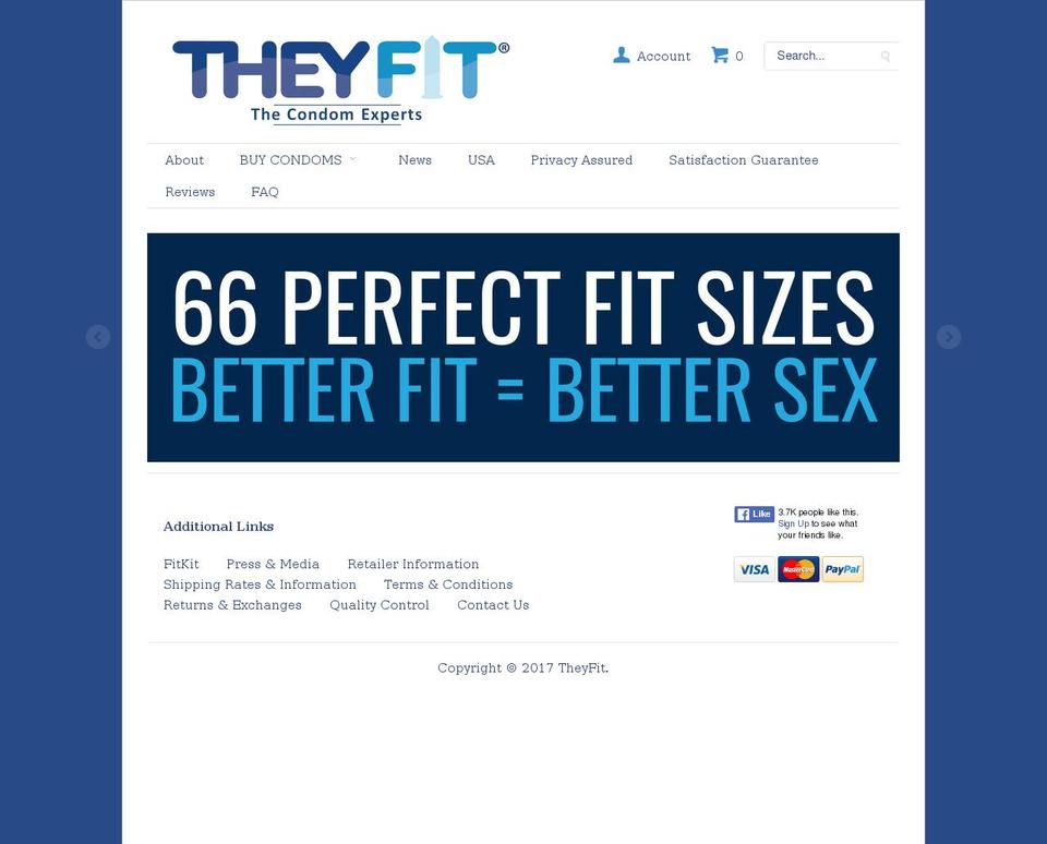 theyfit.co.uk shopify website screenshot