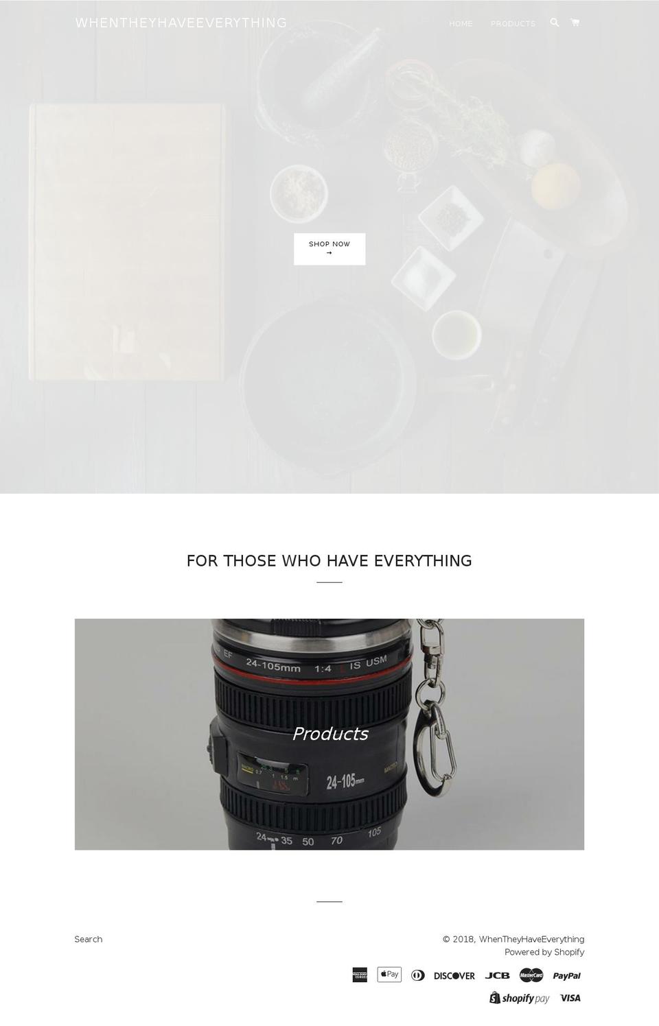 theyhaveeverything.com — Shopify storefront screenshot
