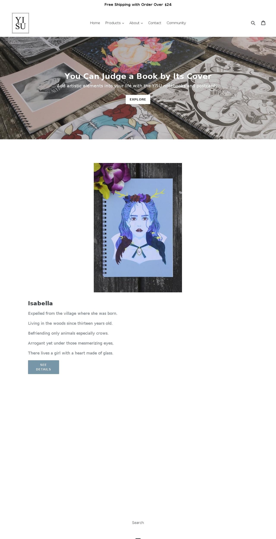 theyisu.com shopify website screenshot
