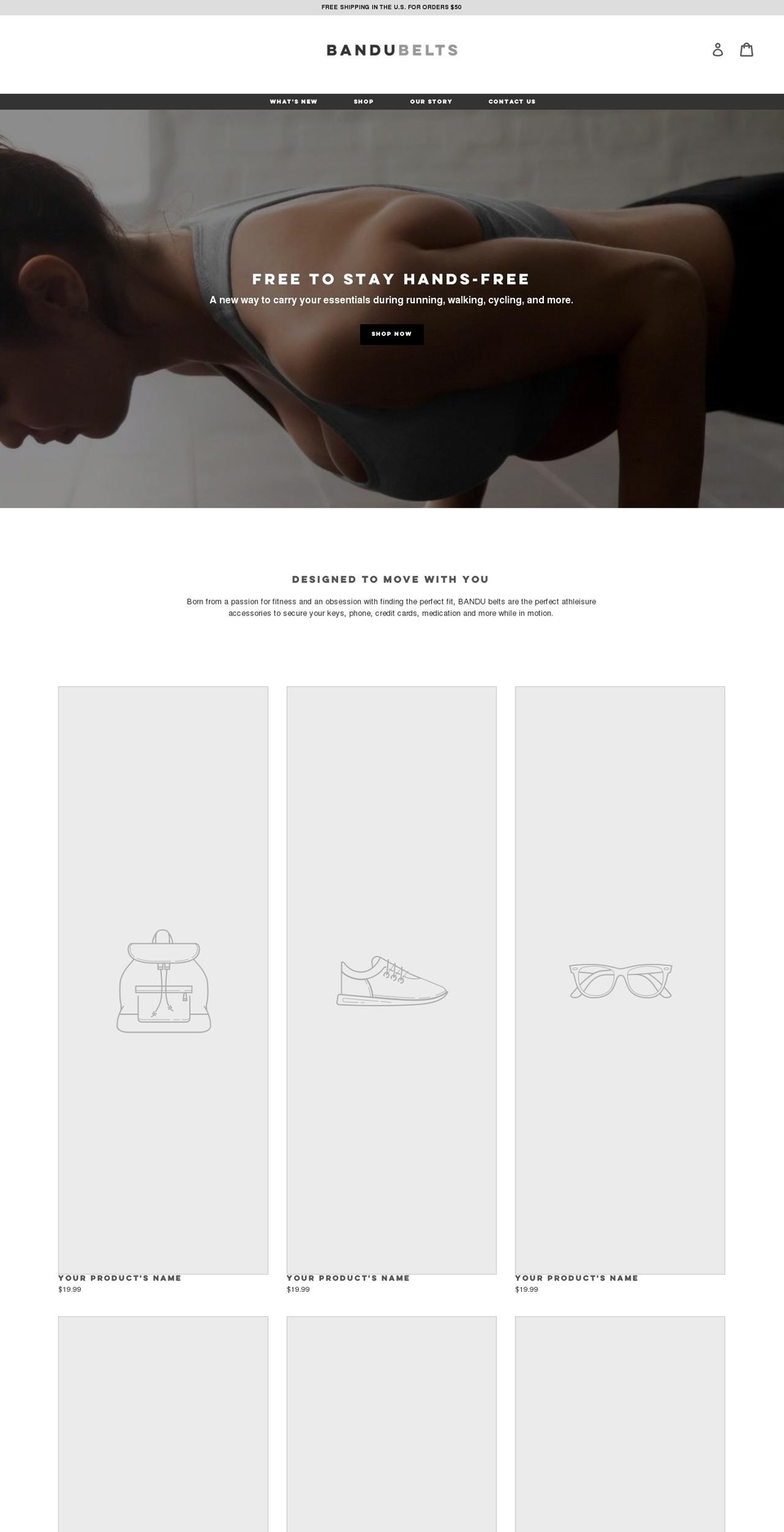 Bandu Belts Shopify theme site example theyogabelt.com