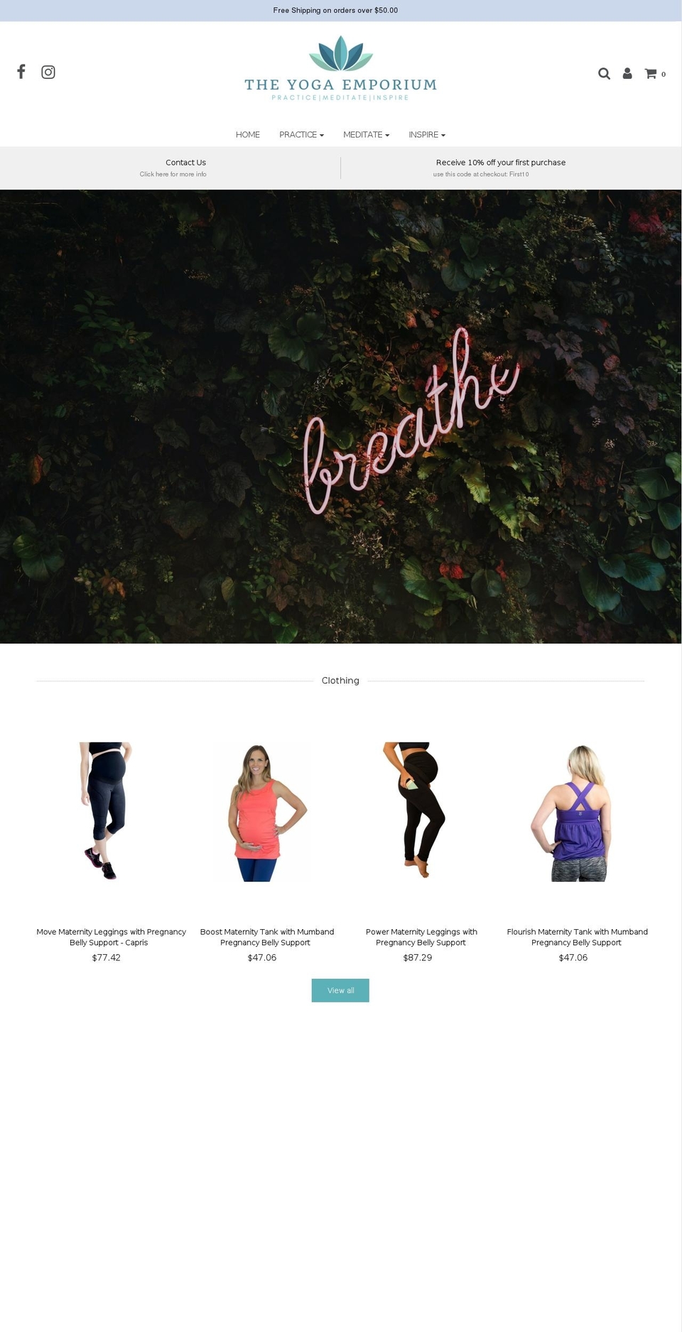 theyogaemporium.store shopify website screenshot