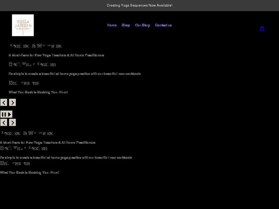 theyogajardin.com shopify website screenshot