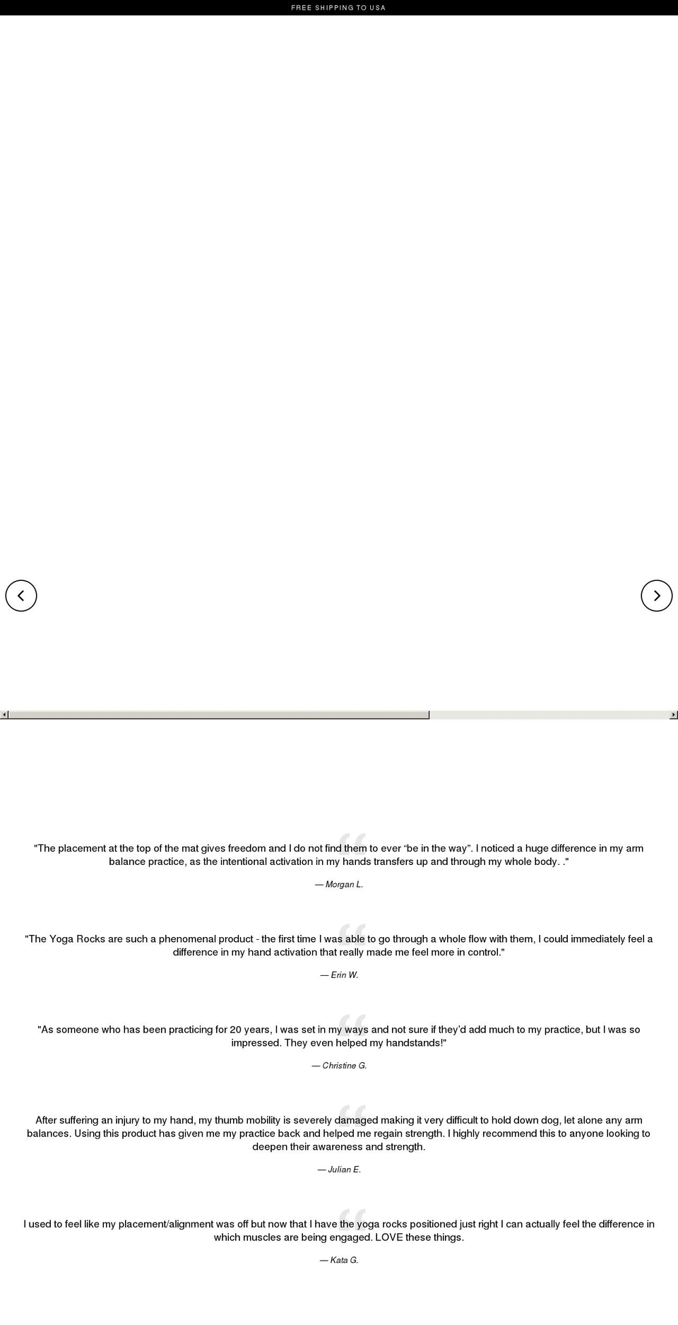 theyogarocks.com shopify website screenshot