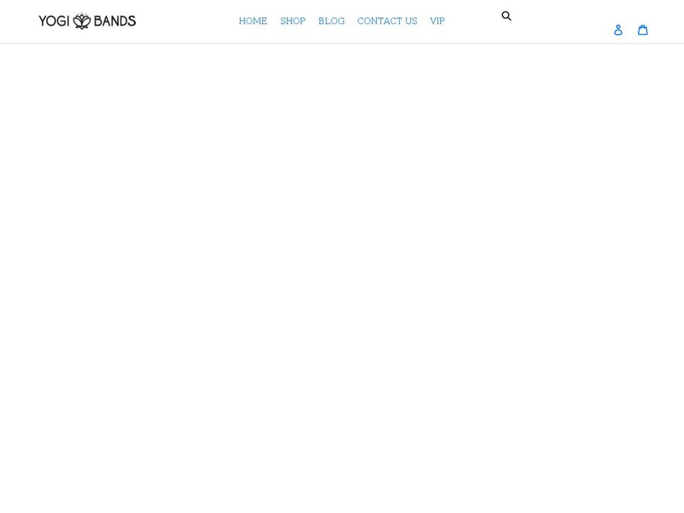 theyogibands.com shopify website screenshot