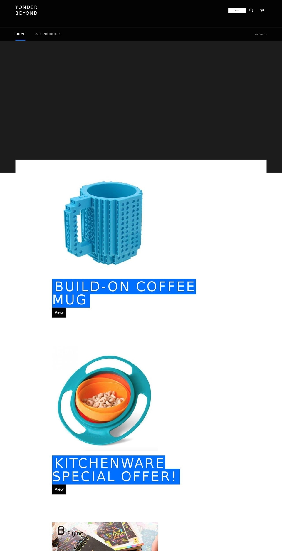 theyonderbeyond.com shopify website screenshot