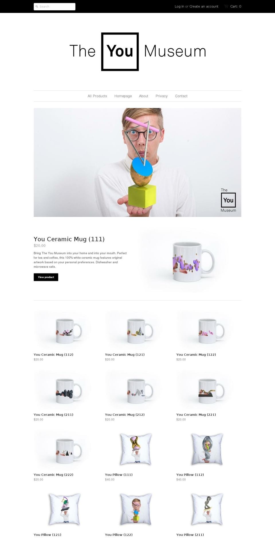 theyoumuseumshop.com — Shopify storefront screenshot