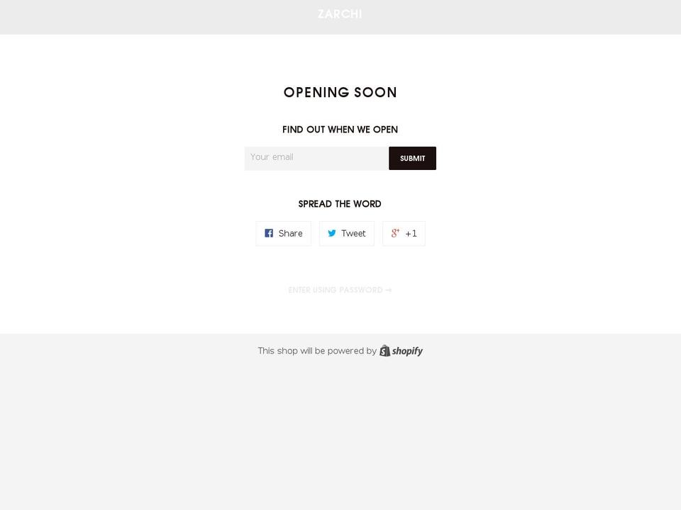 thezarchibox.com shopify website screenshot