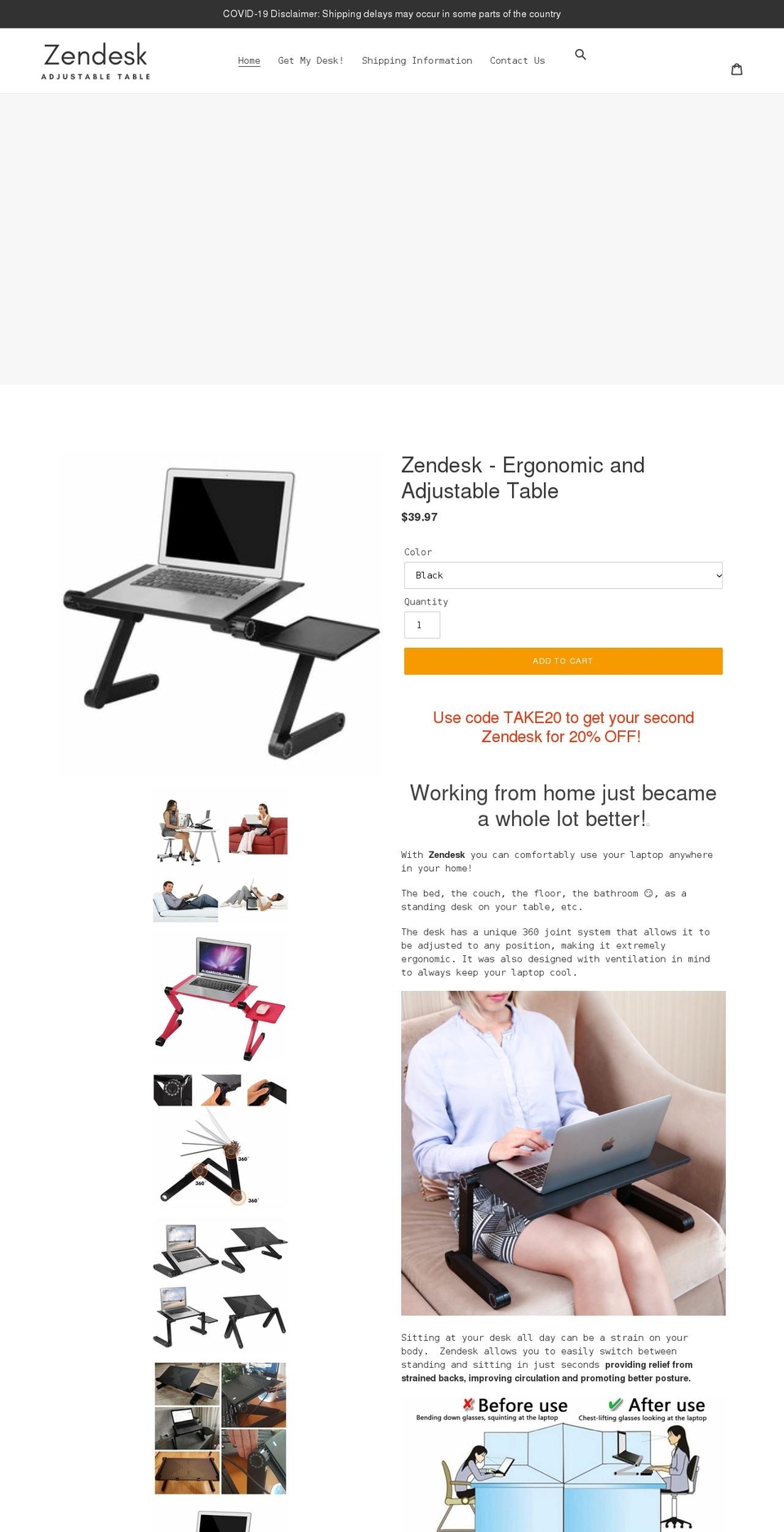 thezendesk.com shopify website screenshot