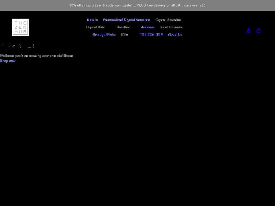 thezenhub.com shopify website screenshot
