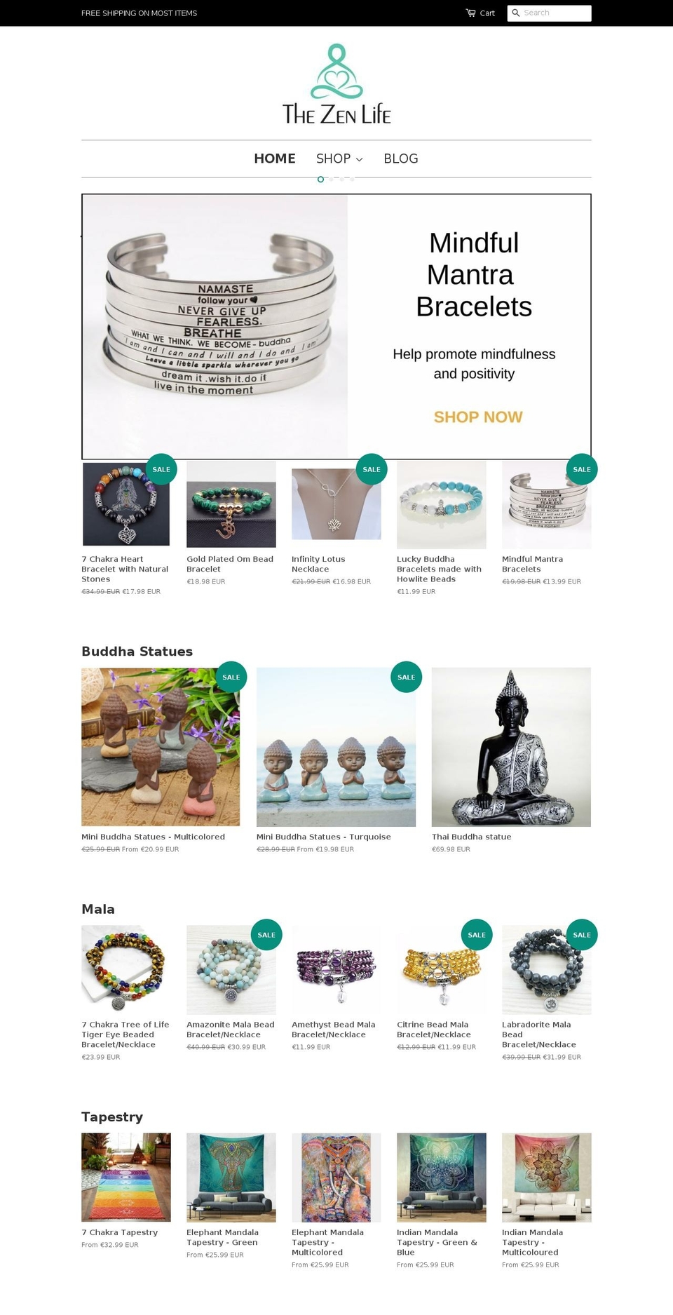 thezenlife.com shopify website screenshot