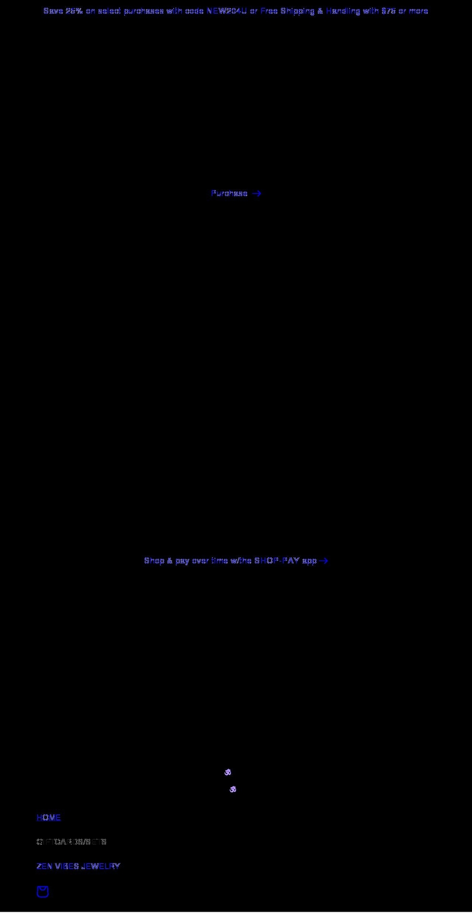thezenvibes.com shopify website screenshot