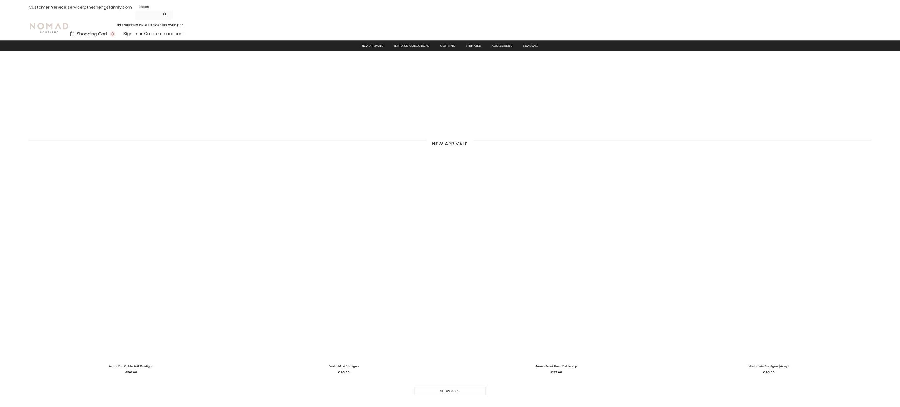 thezhengsfamily.com shopify website screenshot