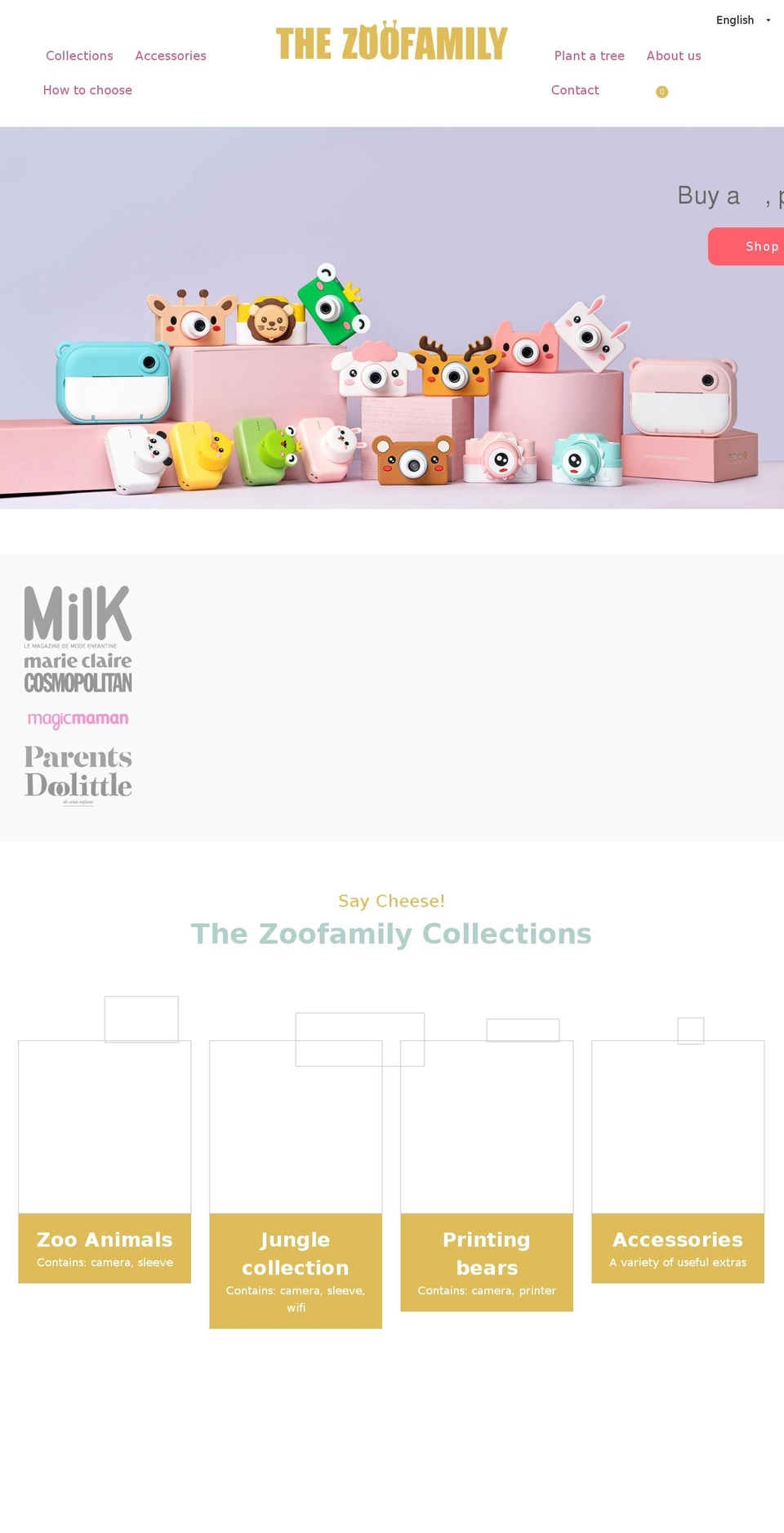 thezoofamily.com shopify website screenshot