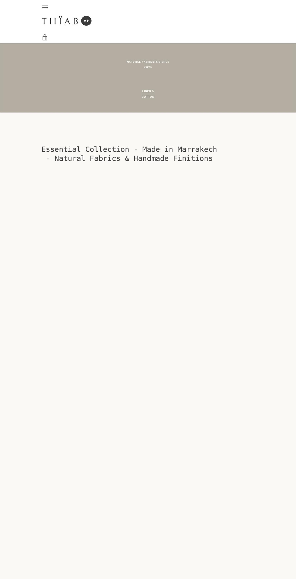 thiabofficial.com shopify website screenshot