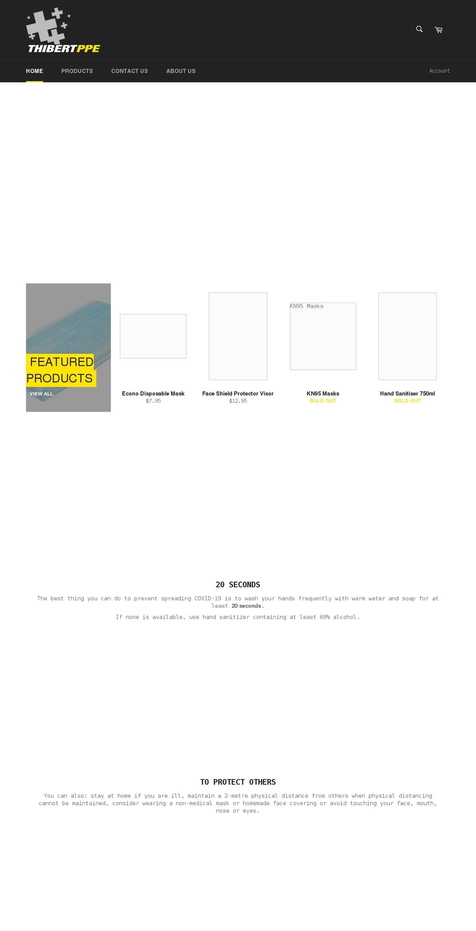 thibertppe.com shopify website screenshot