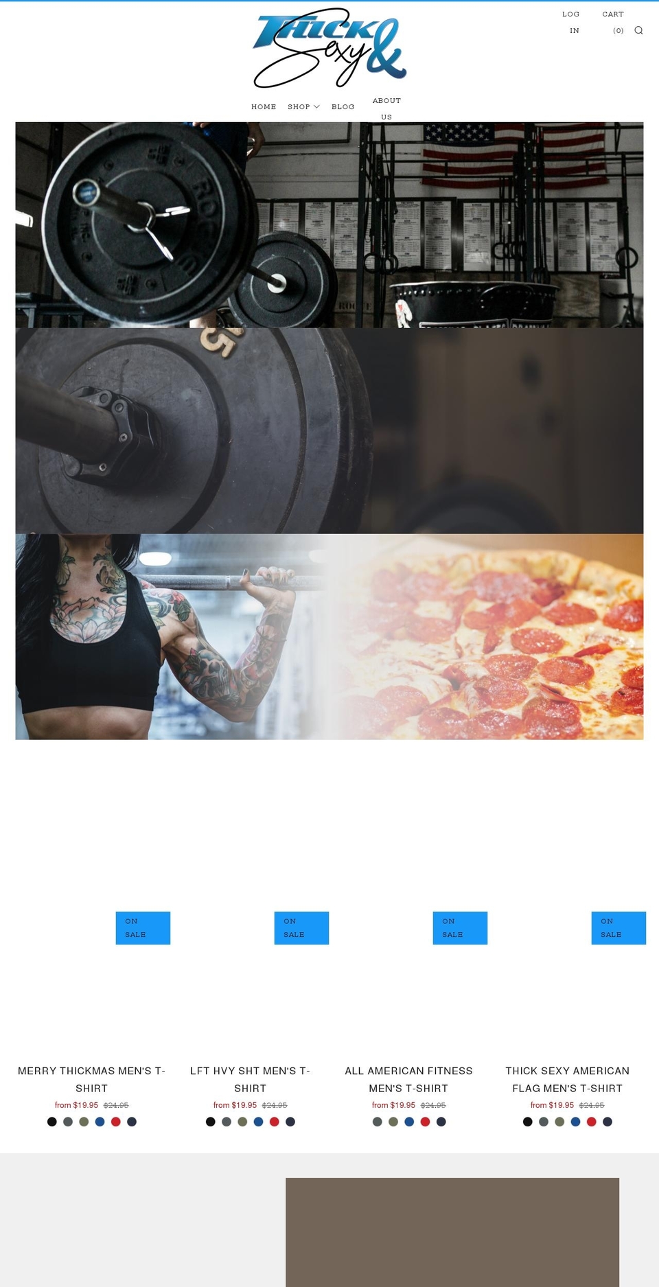 thickandsexygear.com shopify website screenshot