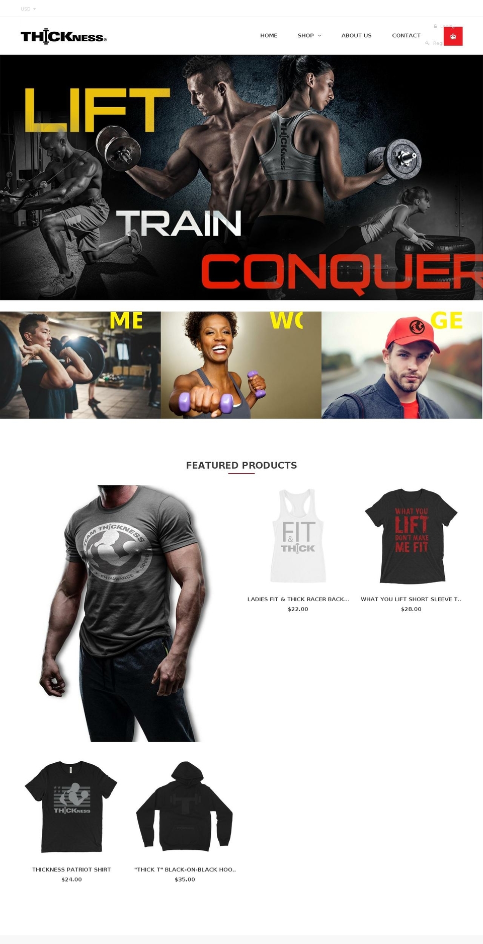 thicknesslife.com shopify website screenshot