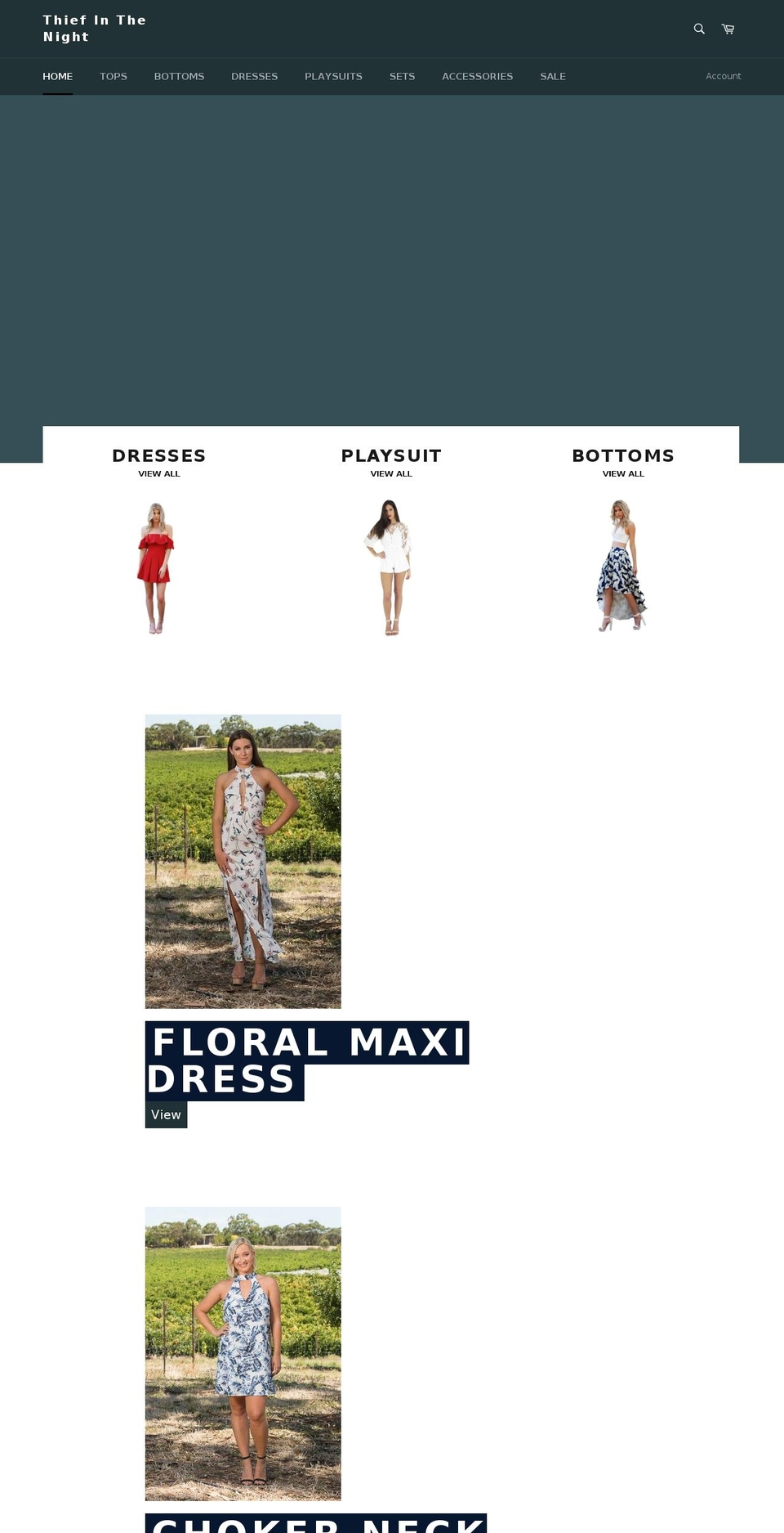 thief-in-the-night.com shopify website screenshot