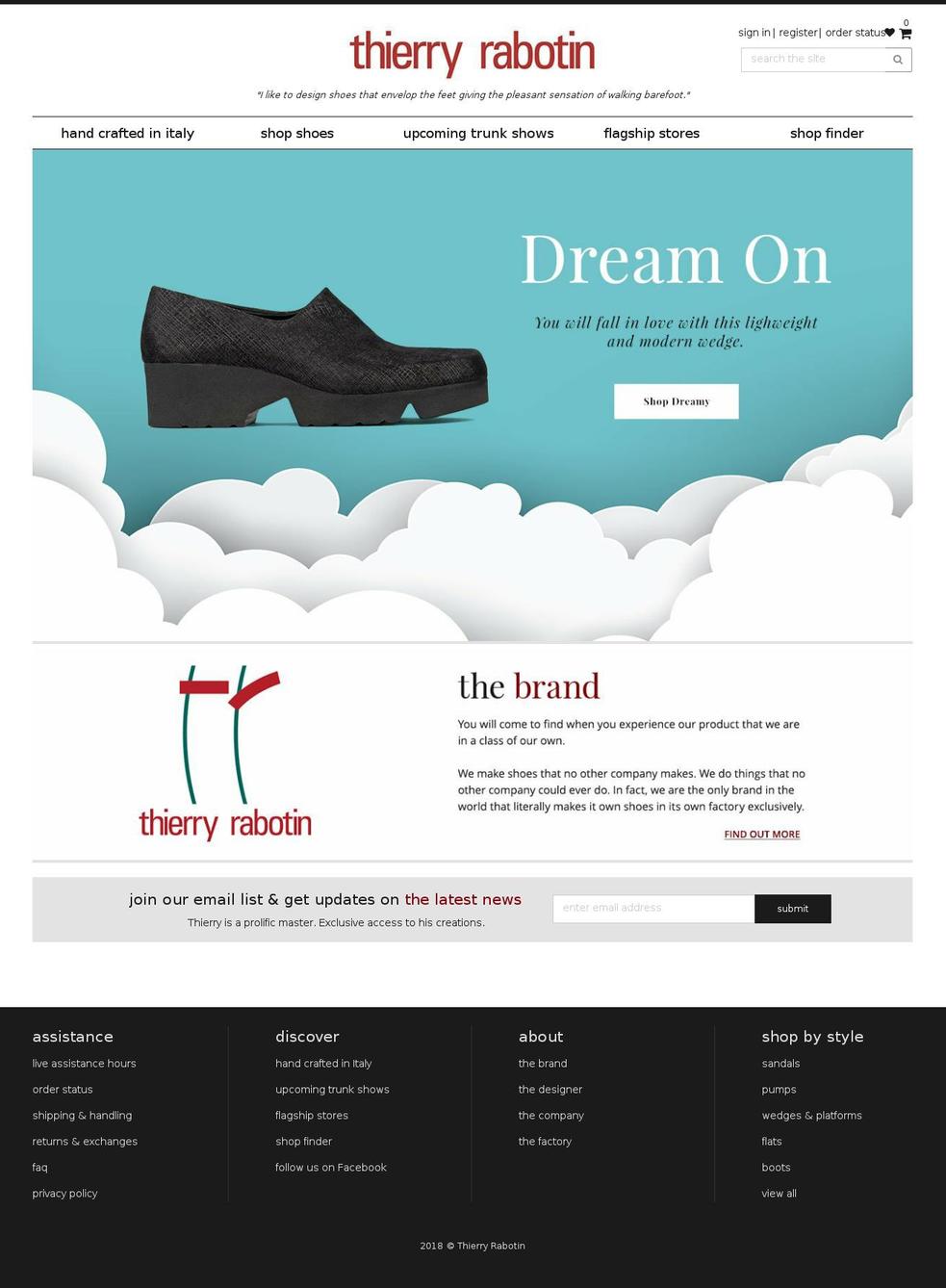 thierryrabotin.us shopify website screenshot