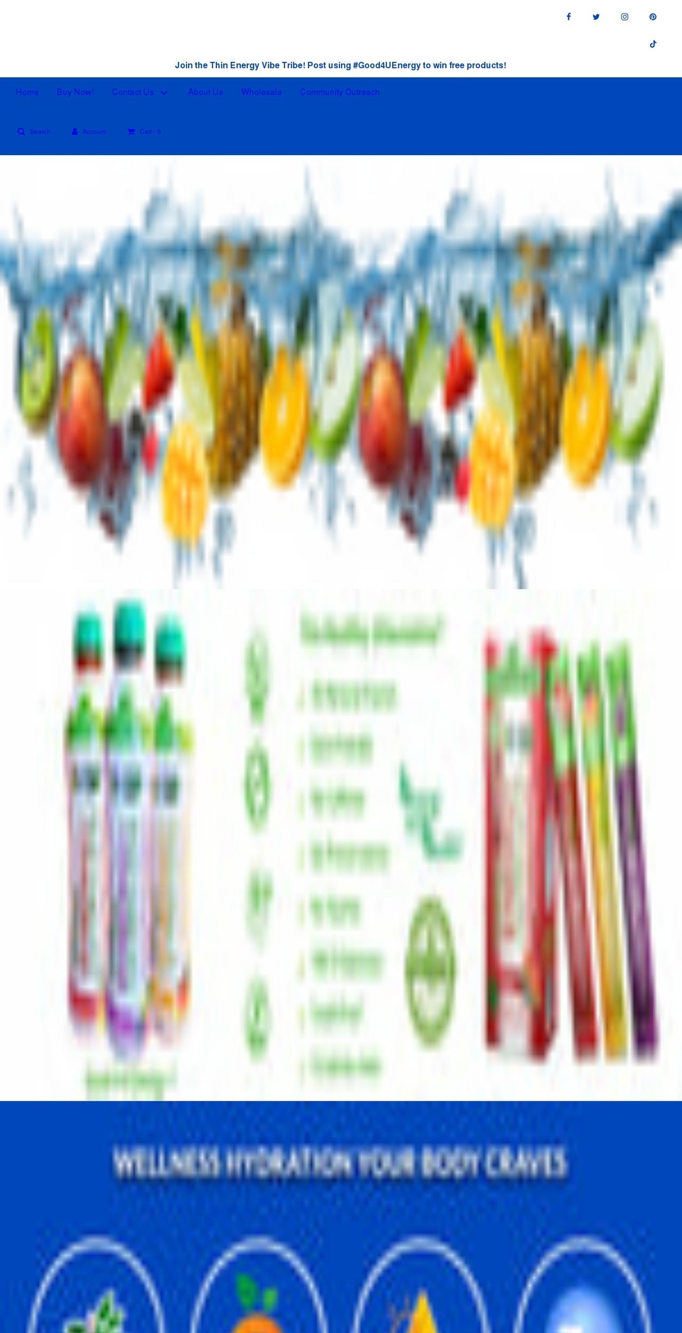 thin-energy.myshopify.com shopify website screenshot