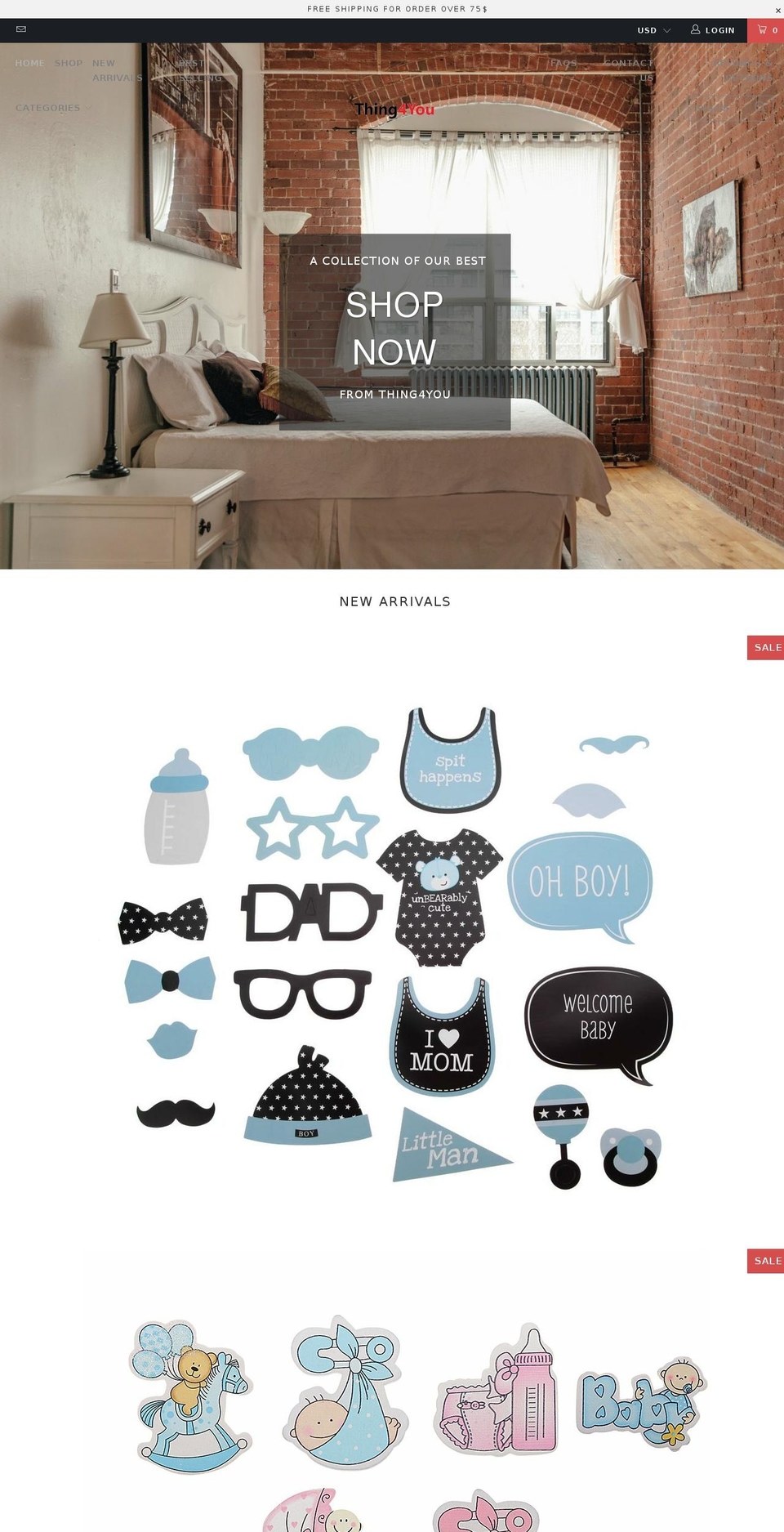 sda-2-4-0 Shopify theme site example thing4you.com