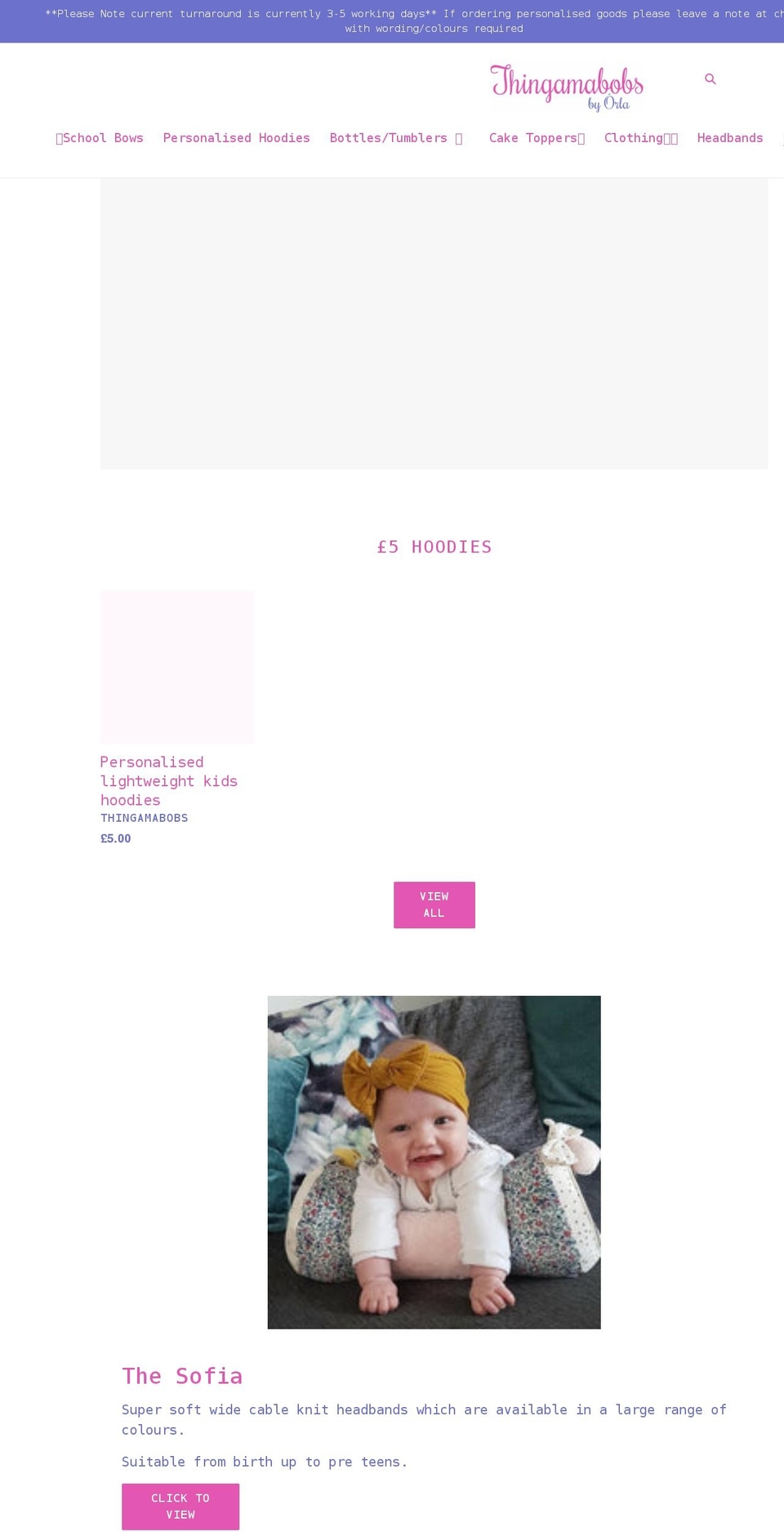 thingamabobsbyorla.com shopify website screenshot