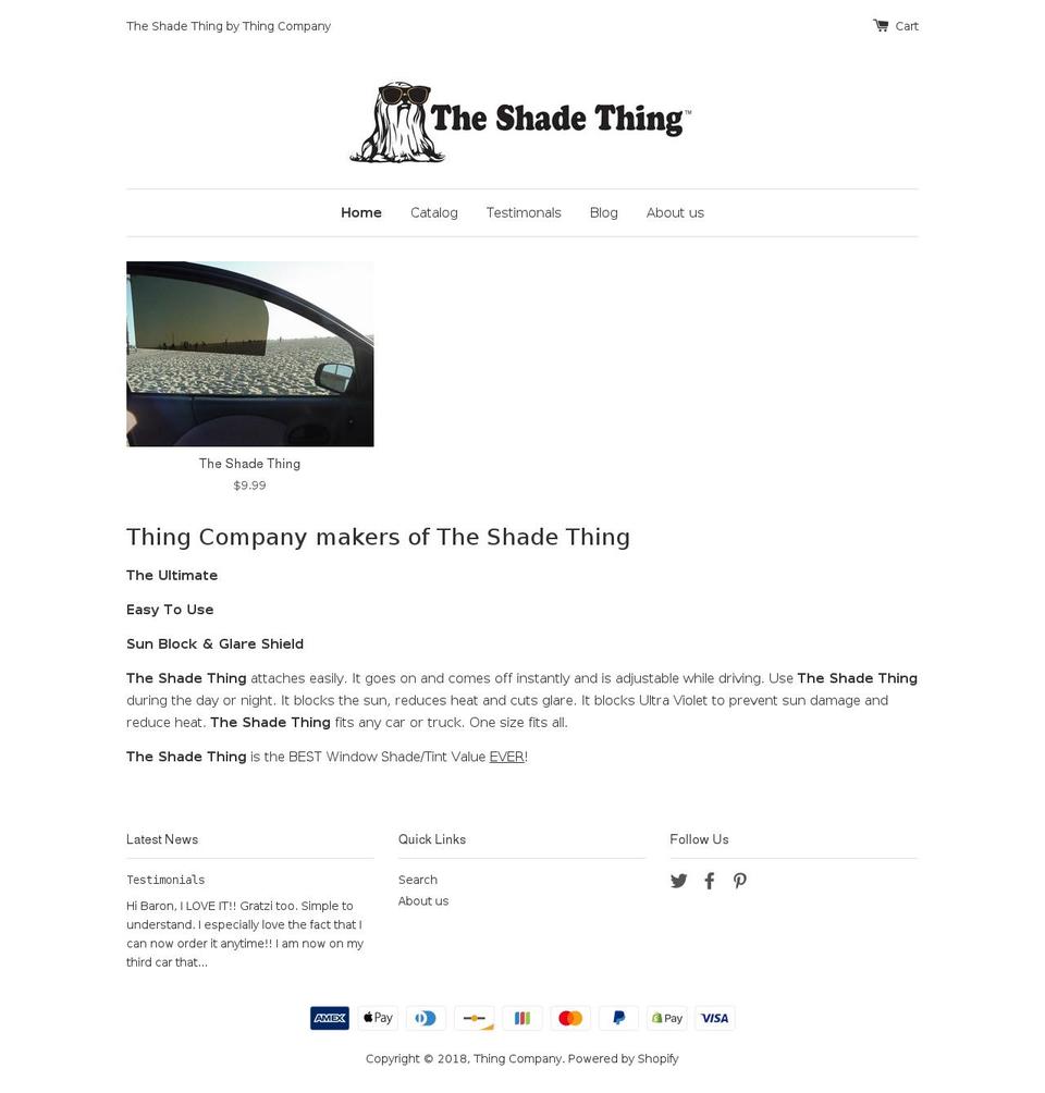 thingcompany.com — Shopify storefront screenshot