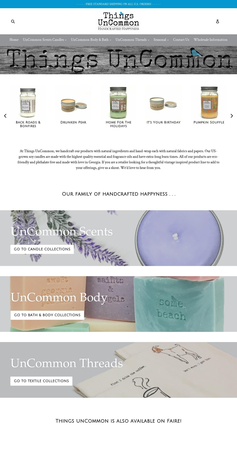 things-uncommonwholesale.com shopify website screenshot