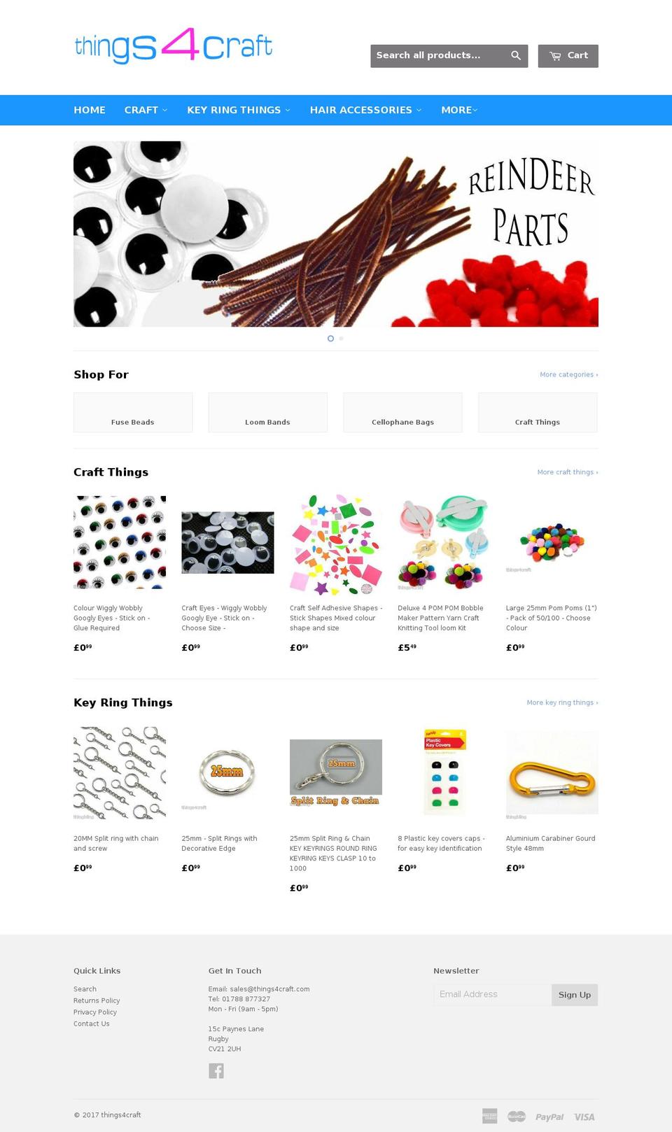 things4craft.co.uk shopify website screenshot