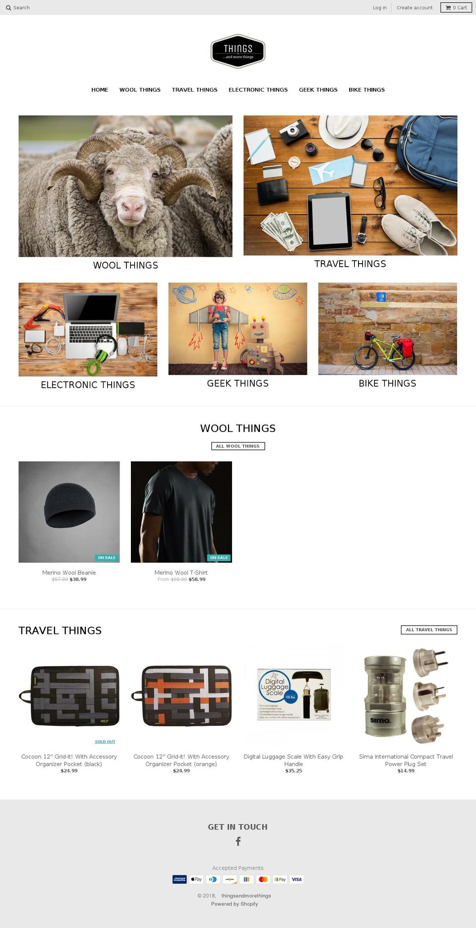 thingsandmorethings.com — Shopify storefront screenshot