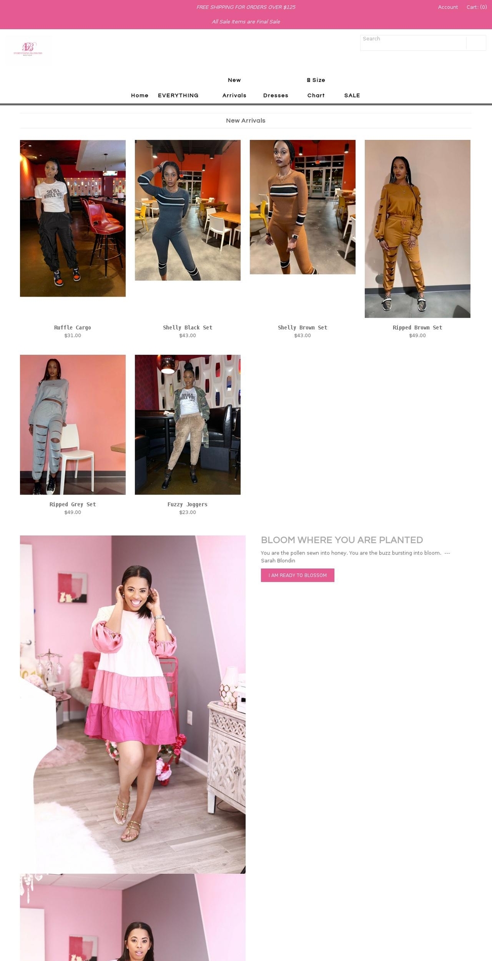 thingsblossom.com — Shopify storefront screenshot