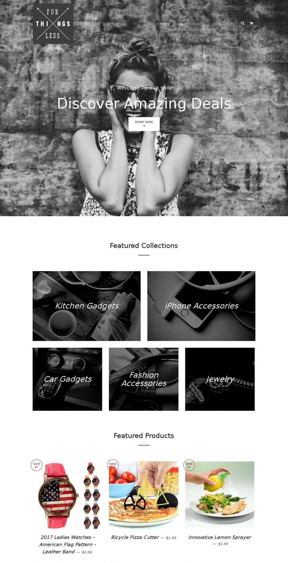 thingsforless.com — Shopify storefront screenshot