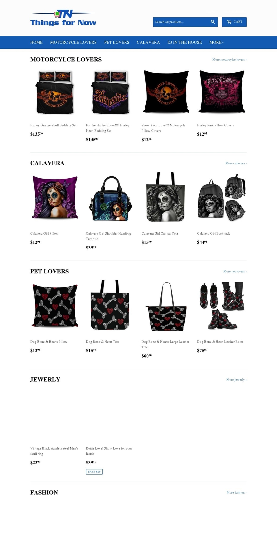 thingsfornow.com — Shopify storefront screenshot