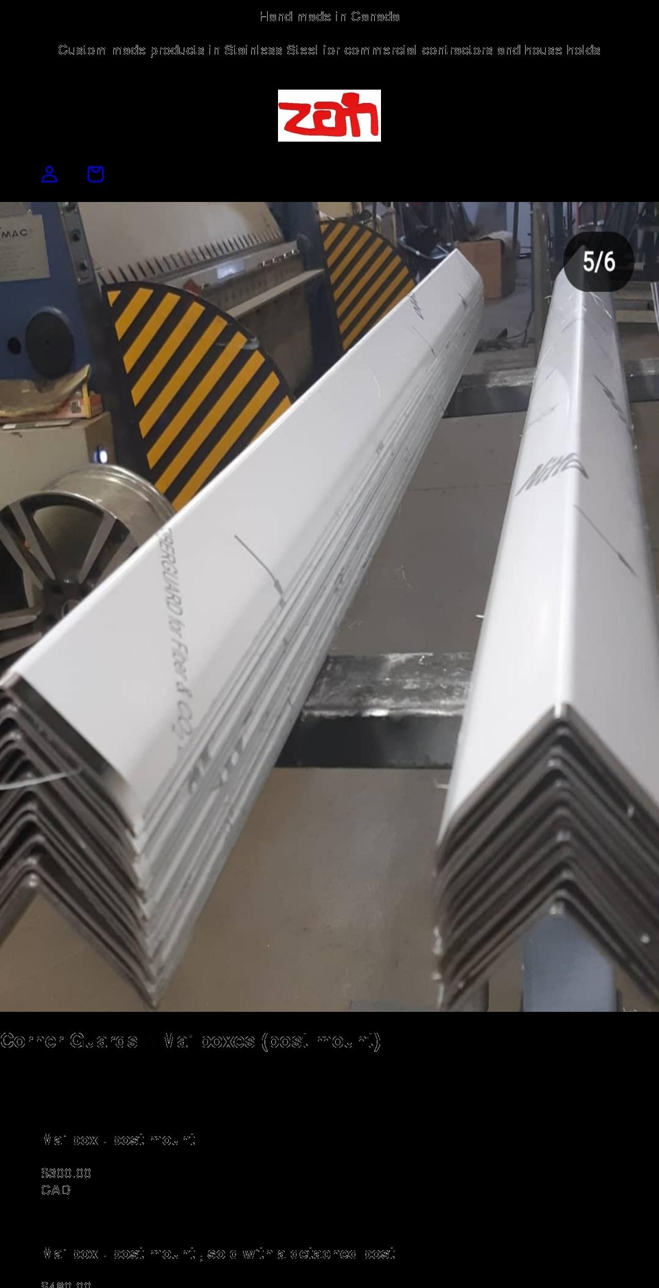 thingsinmetal.com shopify website screenshot